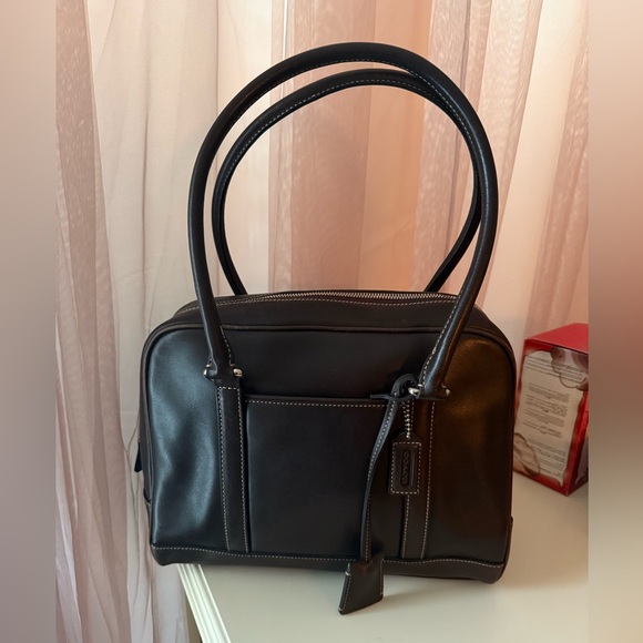 Coach Handbags - Coach Vintage Hamptons Doctor Bowler Bag Dark Brown 2001